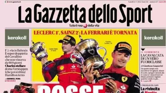 RASSEGNA STAMPA, Le prime pagine dei giornali