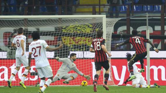 MILAN-ROMA, Il posticipo finisce 2-2