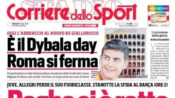 RASSEGNA STAMPA, Le prime pagine dei giornali