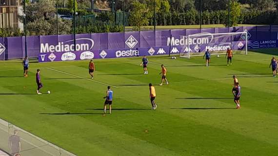 VIDEO FV, Al via la partita d'allenamento a metà campo