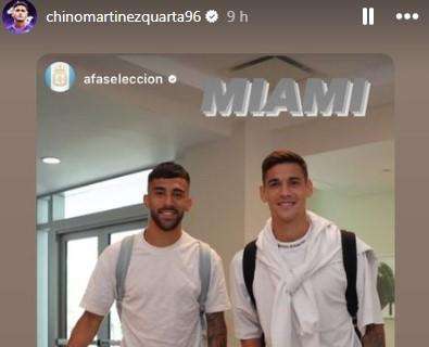 ARGENTINA, Nico e Quarta arrivati nel ritiro della Selección