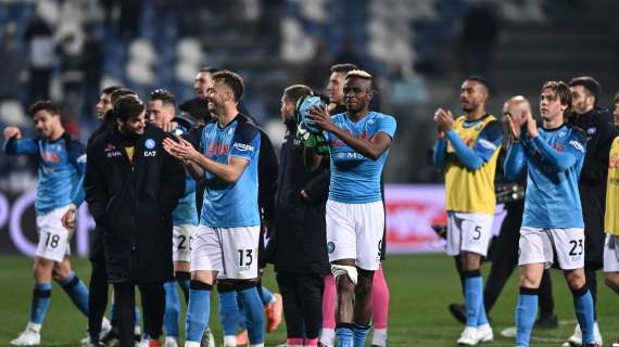 NAPOLI, Batte l'Empoli 0-2 e consolida il primo posto