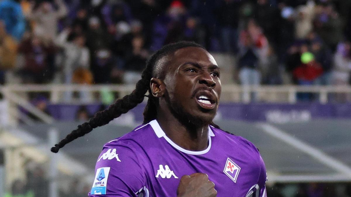 Moise Kean e un fastidio che dura da tempo: ecco come sta il centravanti viola