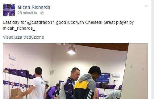 FOTO, Richards a Cuadrado: buona fortuna al Chelsea!