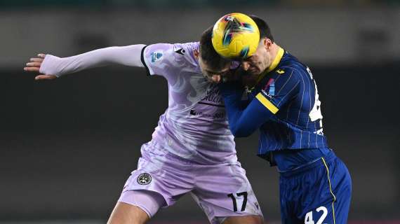 SERIE A, 0-0 tra Verona e Udinese al Bentegodi