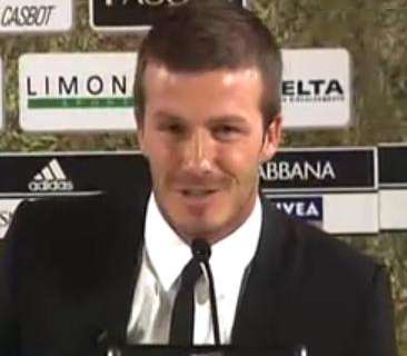 BECKHAM, Contento della prestazione della squadra