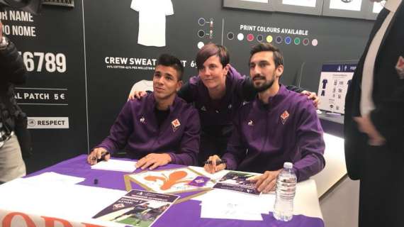 FOTO FV, Simeone e Astori incontrano i tifosi viola