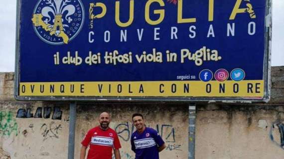 CONVERSANO, Viola Club sui cartelloni pubblicitari