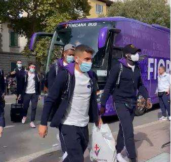 VIDEO FV, L'arrivo della squadra al Franchi. DV9...