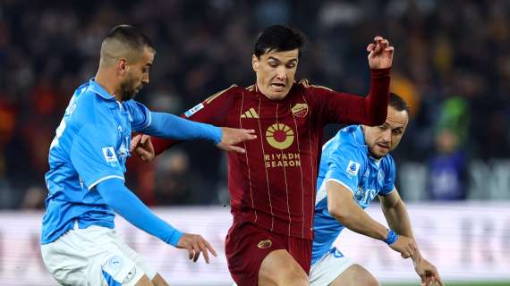 Roma e Napoli non si fanno male: all'Olimpico è 1-1. Giallorossi a -8 dalla Fiorentina