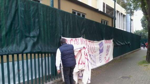 DAL FRANCHI, Rimosso lo striscione per Rossi