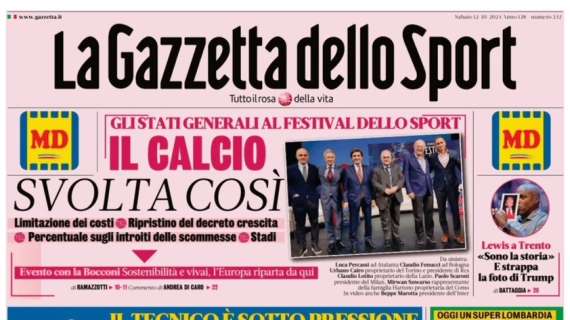 RASSEGNA STAMPA, Le prime pagine dei quotidiani