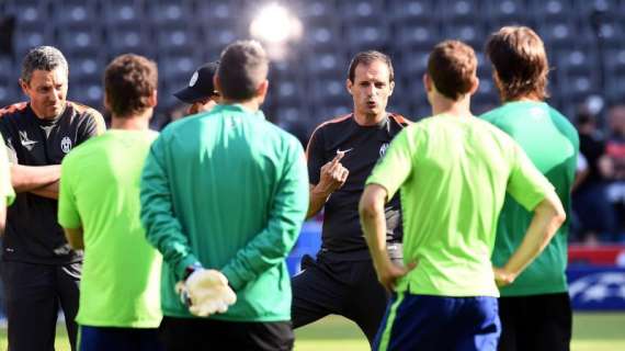 JUVE, Allenamento nel pomeriggio a Vinovo 