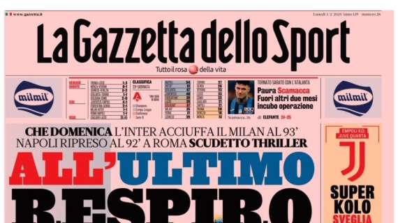 Rassegna stampa, ecco le prime pagine dei quotidiani sportivi italiani di oggi