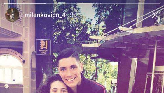 FOTO, Milenkovic con la tenuta della Serbia