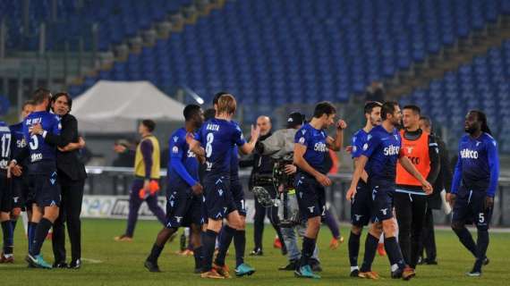 LAZIO, La gioia social dei giocatori per la vittoria