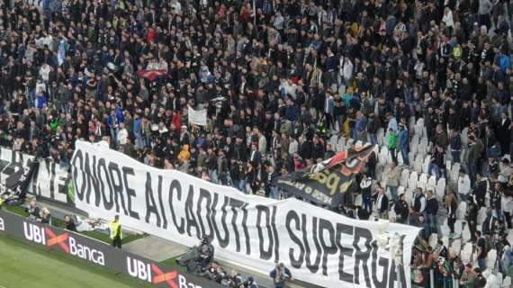 DERBY TORINO, Curva Juve omaggia tragedia Superga