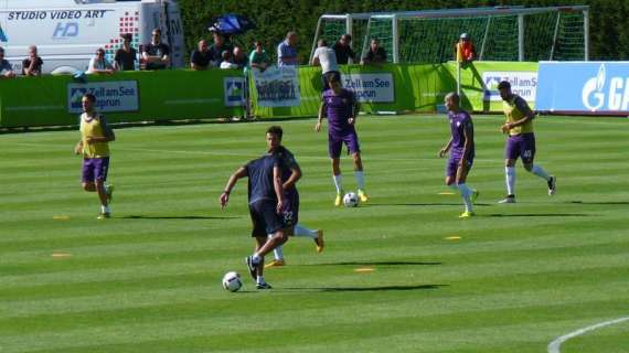 FOTO FV, La Fiorentina inizia il suo riscaldamento