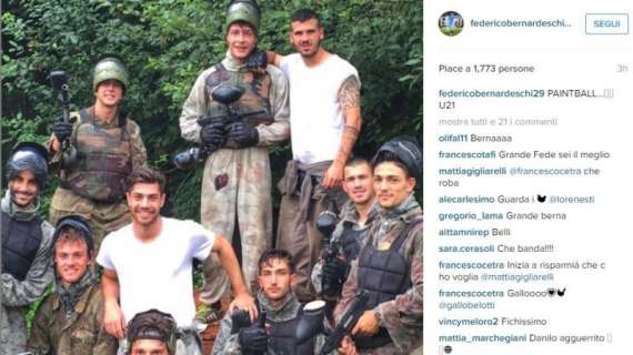 BERNARDESCHI, Paintball con l'Under 21