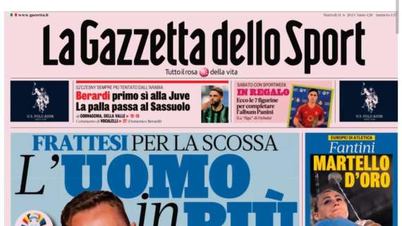 RASSEGNA STAMPA, Le prime pagine dei quotidiani