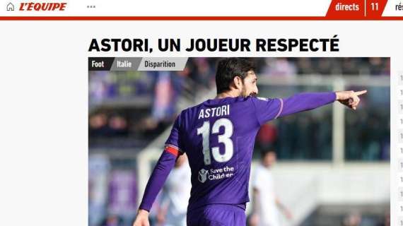 FOTO, Tragedia Astori: la notizia nel mondo