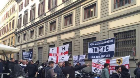 FOTO E VIDEO FV, Tifosi Spurs in centro a Firenze