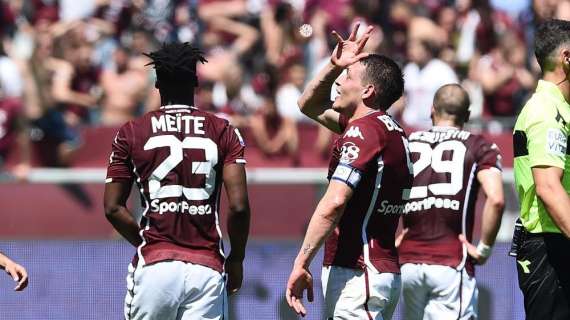 TORINO-SASSUOLO, Finisce 3-2: doppietta di Belotti