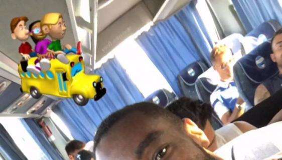 GOMIS, Selfie sul pullman in direzione Firenze 