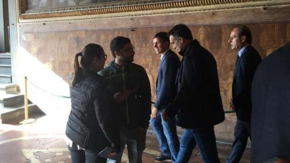 FOTO-VIDEO FV, Batistuta a Palazzo Vecchio