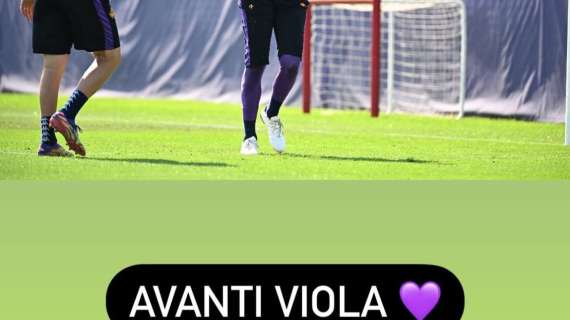 FOTO, De Gea scalpita per giocare: "Avanti viola!"