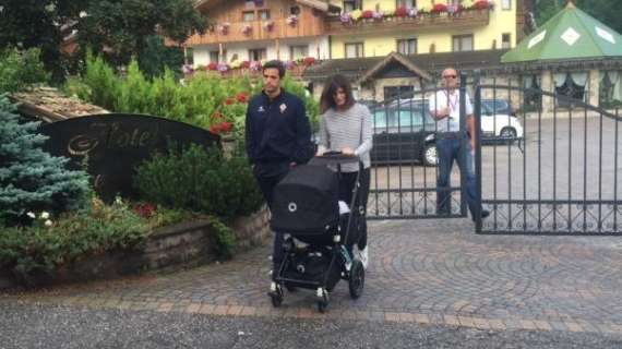 FOTO FV, Torreño con moglie e figlio a passeggio