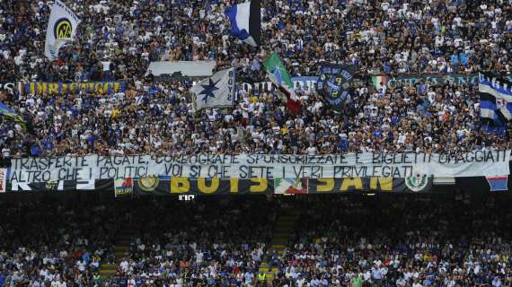 INTER, Contro i viola confermata Nord chiusa