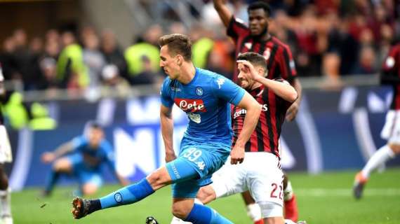 MILAN-NAPOLI, Le formazioni ufficiali del'anticipo