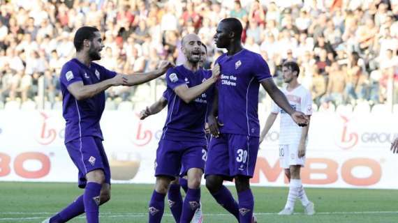 CAR-FIO 0-1, Ai viola basta il gol di Babacar