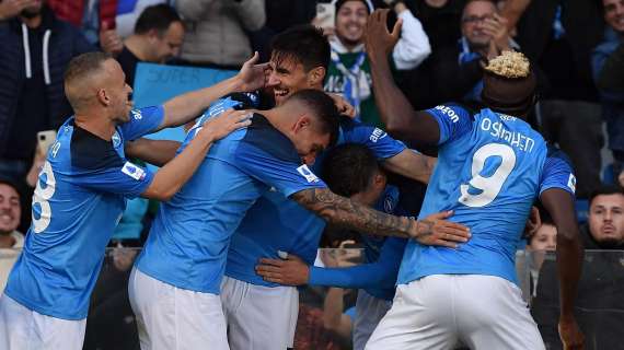 NAP-UDI 3-2, Napoli non si ferma, +11 da Milan e Lazio