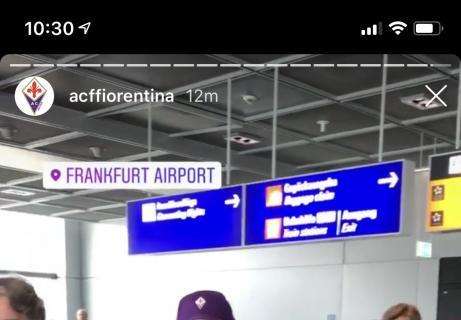 FOTO, Fiorentina arrivata a Francoforte. Ora...