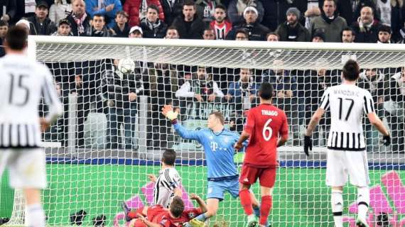 CHAMPIONS, Juve-Bayern 2-2. Barça ok con l'Arsenal