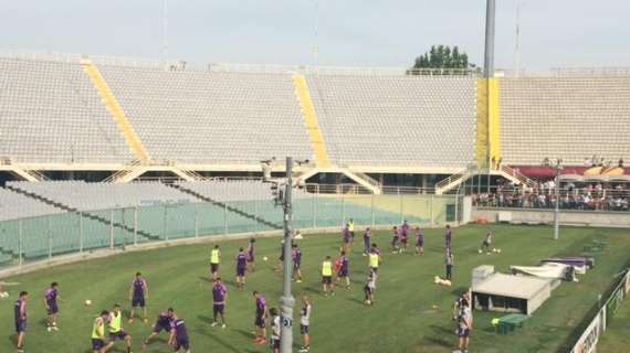 VIDEO FV, L'allenamento viola sul terreno del Franchi