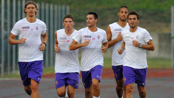 FIORENTINA, Allenamento mattutino per i viola