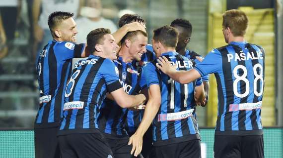 ROMA-ATALANTA AL 45', Dea avanti 3-1. Super Rigoni