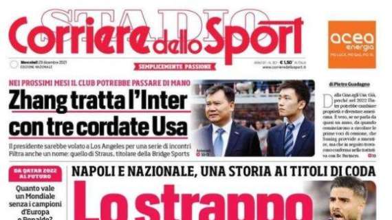 RASSEGNA STAMPA, Le prime pagine dei quotidiani