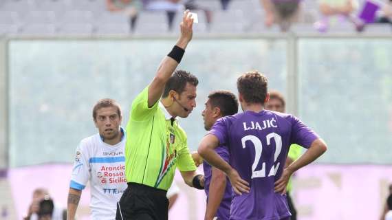 FIORENTINA-CATANIA, L'arbitro sarà Doveri