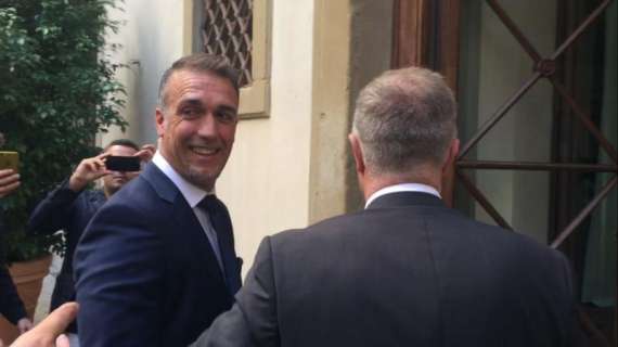 FOTO FV, Batistuta arrivato a Palazzo Vecchio