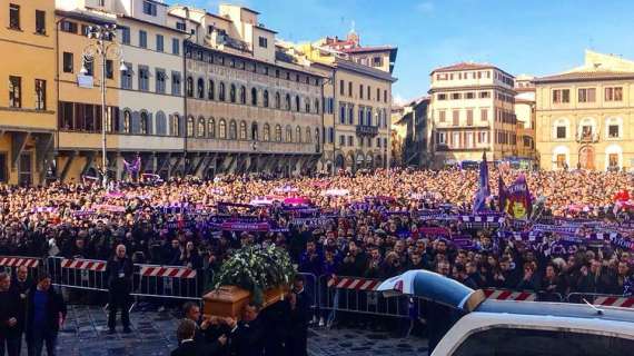 FOTO FV, Il saluto di Firenze a Capitan Astori