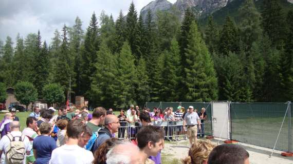 CORTINA, E' appena terminato l'allenamento