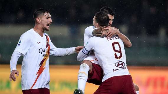 POSTICIPO, La Roma sbanca Verona: 3-1 all'Hellas