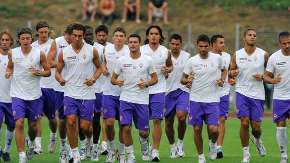 FIORENTINA, Nel pomeriggio seduta defaticante