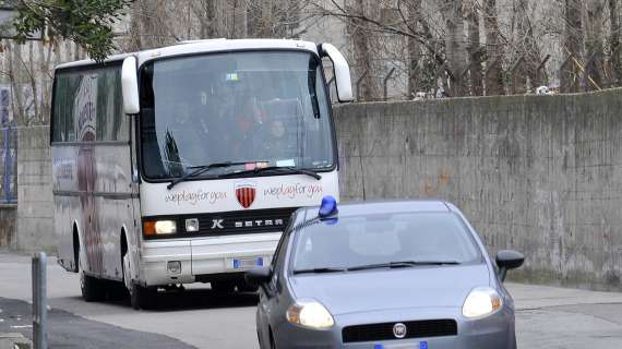 QUI FRANCHI, Arrivato pullman Juventus