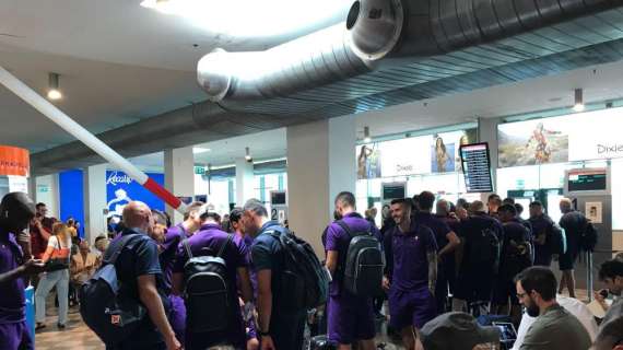 FOTO FV, Viola a Pisa in partenza per la Germania