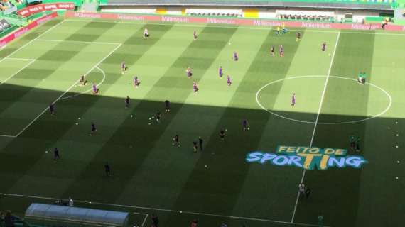 FOTO FV, Viola in campo per il riscaldamento